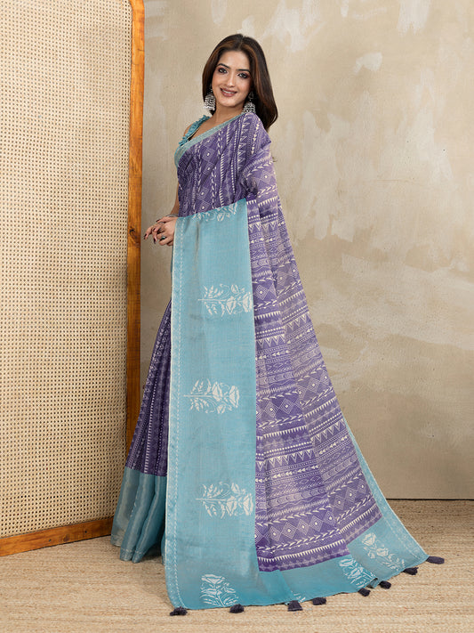 Elegant Dual-Tone Erode Anmol Silk Saree For Women